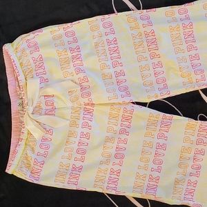 Victoria's Secret Pink Pajama Bottoms Size Medium